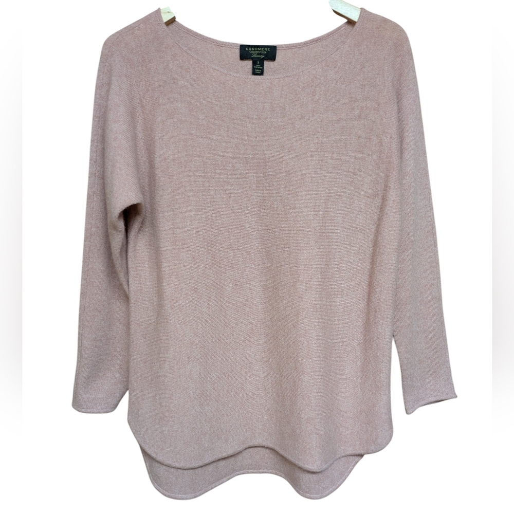 Charter Club Pink 100% Cashmere Sweater Size Small